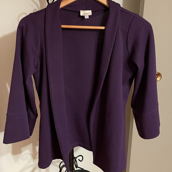 AKIMA 2 Piece Purple Tank and 3/4 Sleeve Jacket Made in Canada - Picture 4 of 8